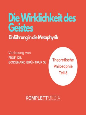cover image of Die Wirklichkeit des Geistes